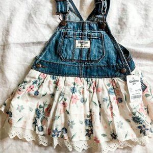 NWT Oshkosh Overall Dress (9-12m)